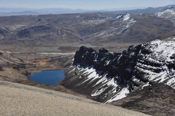 A paisagem grandiosa da região do Chacaltaya, na Bolívia